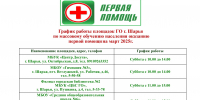 Предлагаем вашему вниманию графики работы площадок по обучению населения оказанию первой помощи на март 2025 года - Администрация городского округа